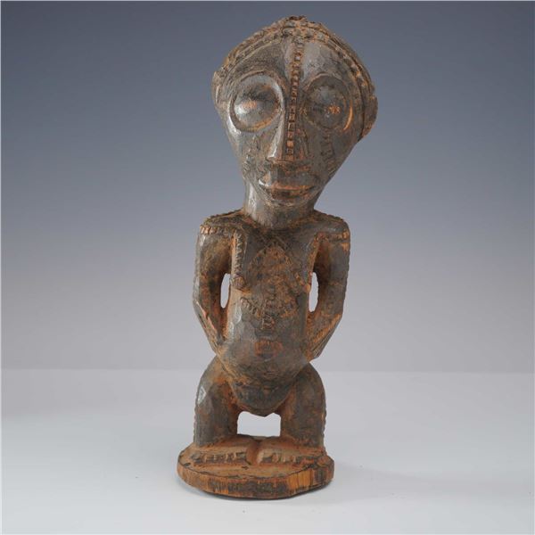 Central African Carved Wooden Fertility Figure