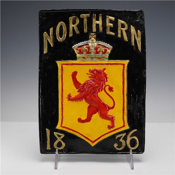 Northern Assurance Company by E. V. Jackson Reproduction Fire Mark Plaque