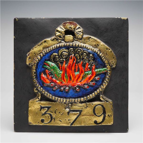 Salamander & Western Fire Assurance Society Reproduction Fire Mark Plaque