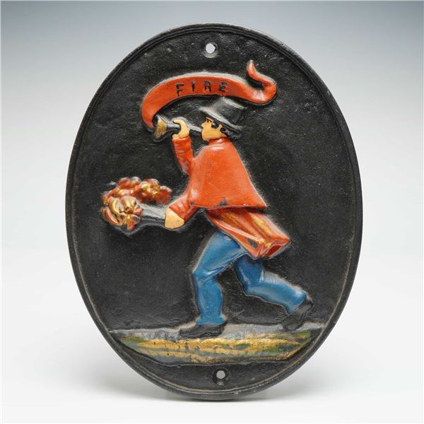 Wilton Cast Metal Fireman Wall Plaque