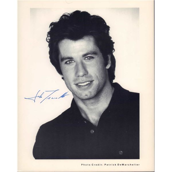 John Travolta Autographed Promotional Photograph by Patrick Demarchelier
