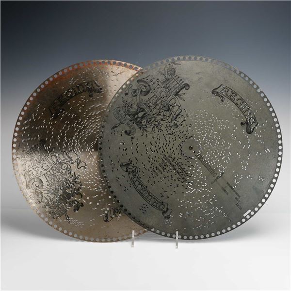 Regina 15.5 Inch Music Box Discs Dixies Land Souvenir DAmour