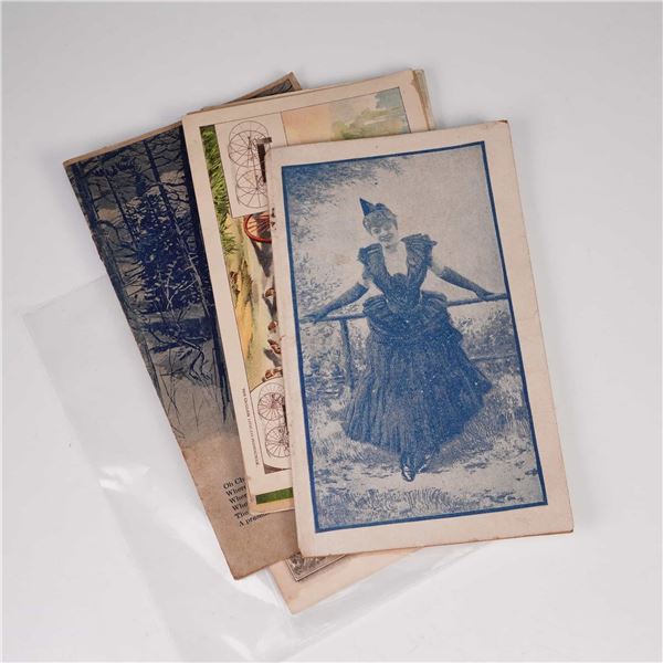 6pc Assorted Antique Advertisement Cards and Booklets