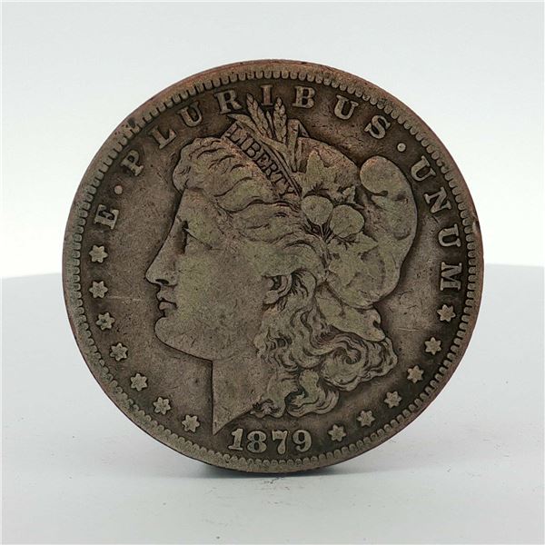 1879-S US One Dollar Morgan Silver Dollar, Circulated