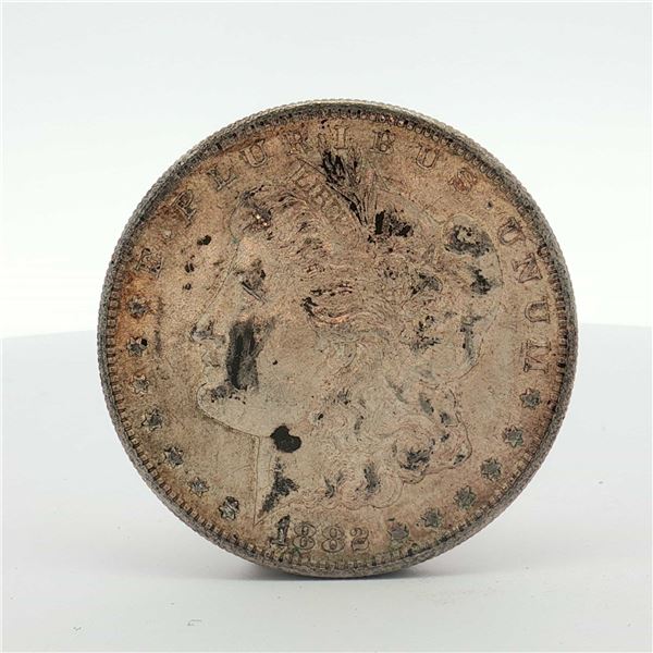 1882-S US Morgan Silver Dollar Coin Circulated