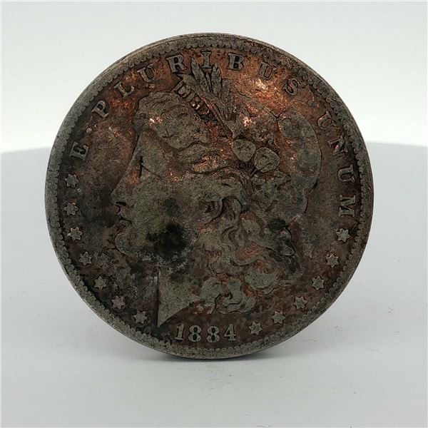 1884-O US Morgan Silver Dollar Coin Circulated