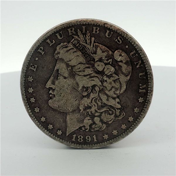 1891-O US Morgan Silver Dollar Coin Circulated