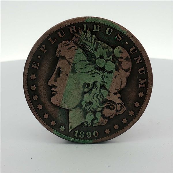 1890-O US Morgan Silver Dollar Coin Circulated
