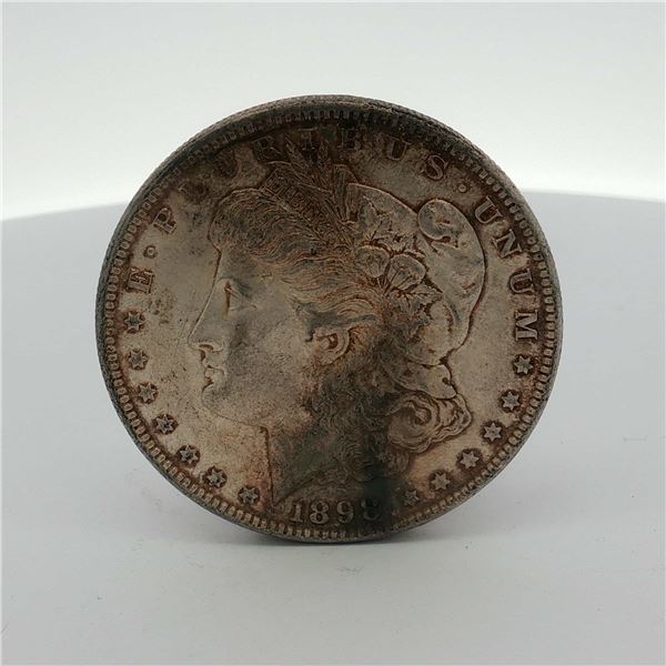 1898 US One Dollar Morgan Silver Dollar, Circulated