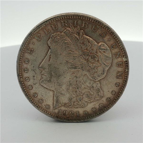 1921 US One Dollar Morgan Silver Dollar, Circulated