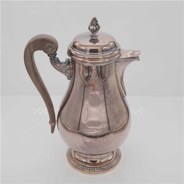 Christofle Silver-Plated Coffee Pot, Perles Pattern