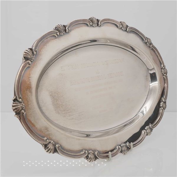 Camusso Peruvian Sterling Silver Oval Presentation Platter