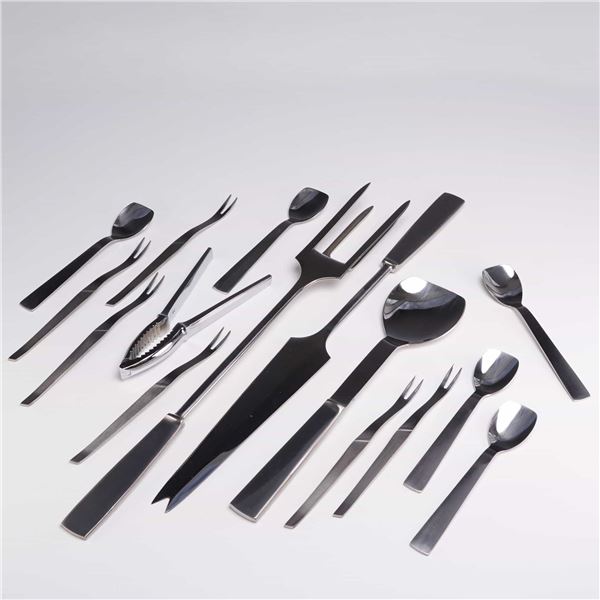 15pc Collection of Stainless Steel Flatware, Made in Italy