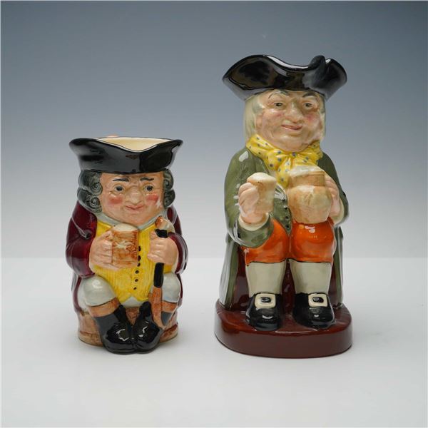 2pc Royal Doulton Toby Jugs, Jolly Toby and Happy John Jolly