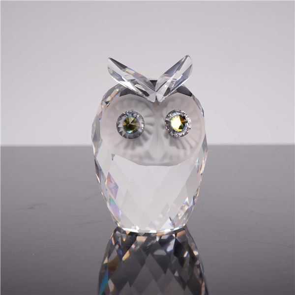 Swarovski Crystal Large Owl Figurine Model 010022