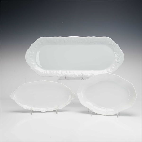 Three Philippe Deshoulieres and Royal Copenhagen Porcelain Tray and Serving Dishes