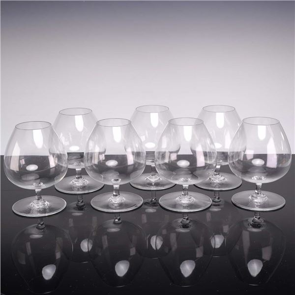 Set of 7 Baccarat Crystal Brandy Snifters, Perfection