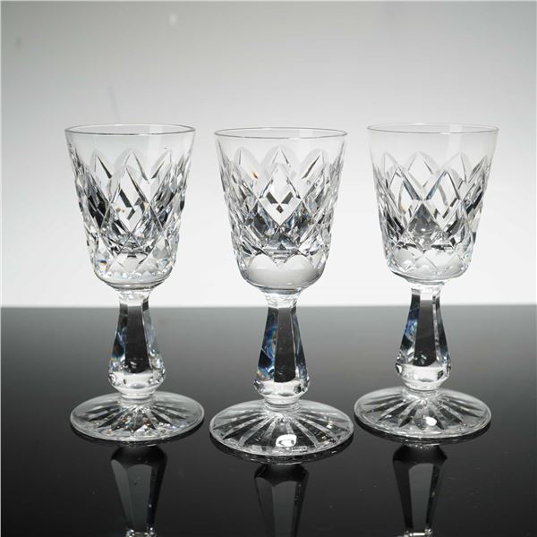 3pc Waterford Crystal Kinsale Cordial Glasses