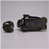 Image 3 : Two Inuit Style Carved Nephrite Jade Animal Figurines