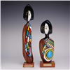 Image 1 : Two Miguel Estrella and Frank Coronado Caoba Wooden Sculptures