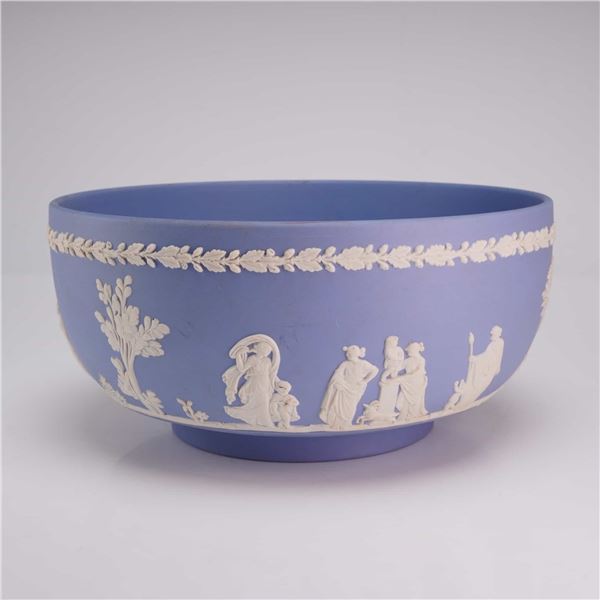 Wedgwood Blue Jasperware Sacrifice Figures Bowl