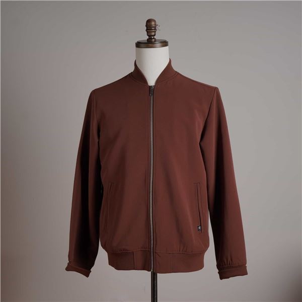 Houston White Men's Brown Bomber Jacket