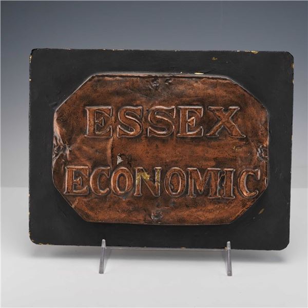 Essex Economic Fire Office by E. V. Jackson Reproduction Fire Mark Plaque