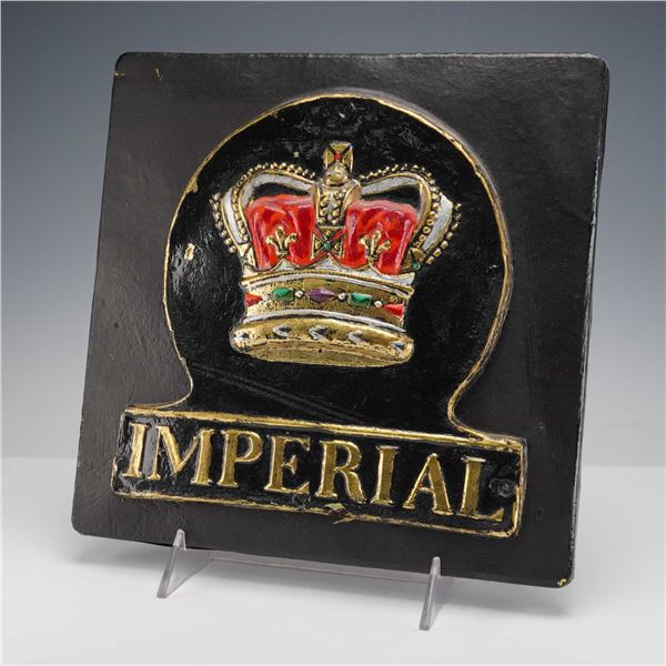 Imperial Fire Insurance Co. by E. V. Jackson Reproduction Fire Mark Plaque