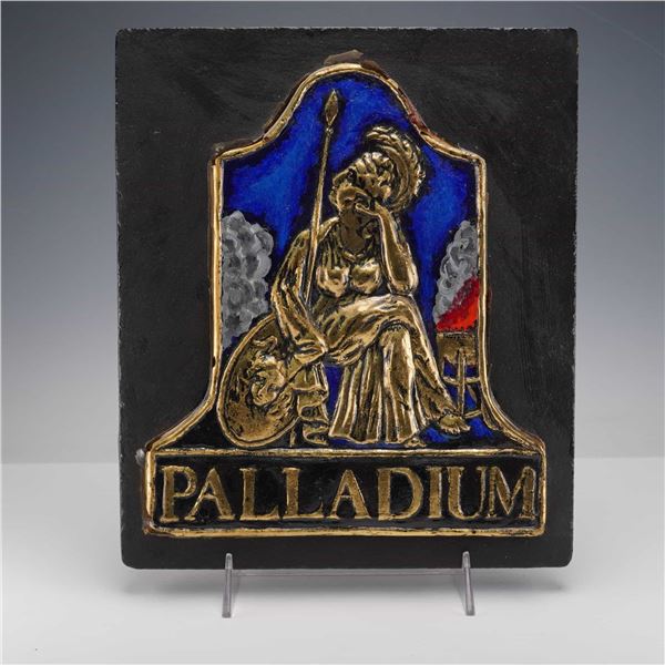 Palladium Insurance by E. V. Jackson Reproduction Fire Mark Plaque