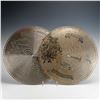 Image 2 : Regina 15.5 Inch Music Box Discs Ben Hur Chariot Race Rally Round Flag