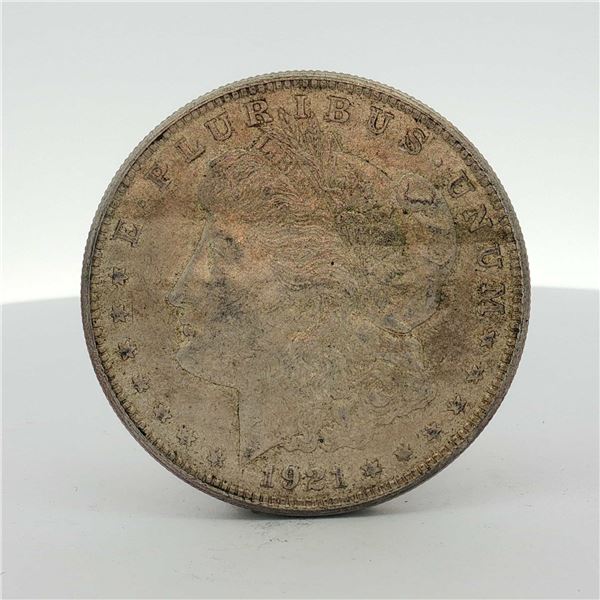 1921-S US One Dollar Morgan Silver Dollar, Circulated