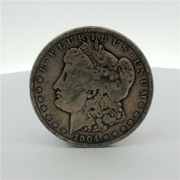 1904 US Morgan Silver Dollar Coin Circulated