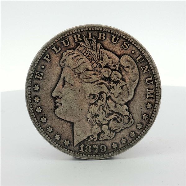 1879-S US One Dollar Morgan Silver Dollar, Circulated