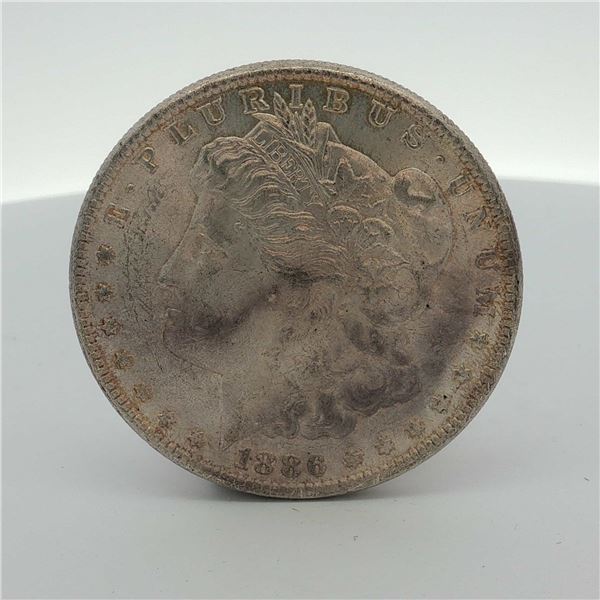 1886 US Morgan Silver Dollar Coin Circulated