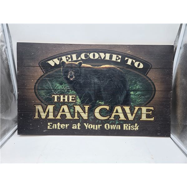 welcome to the Man Cave sign (c69)