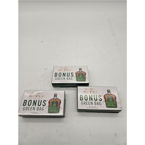 3 crown royal bags (c2)