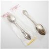 Image 2 : 2pc Gorham Sterling Silver Dessert Spoons, La Scala