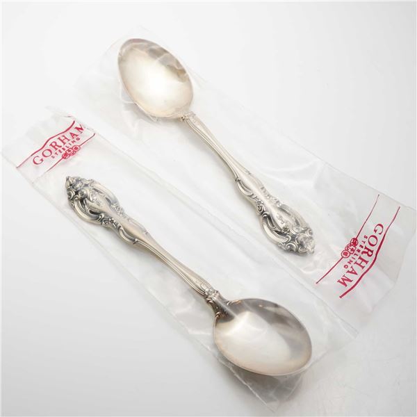 2pc Gorham Sterling Silver Spoons, La Scala