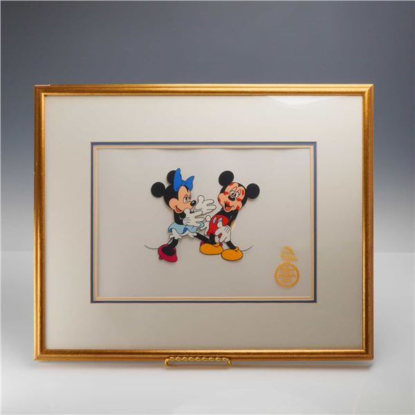 Walt Disney Limited Edition Serigraph Sericel, Minnie Loves Mickey