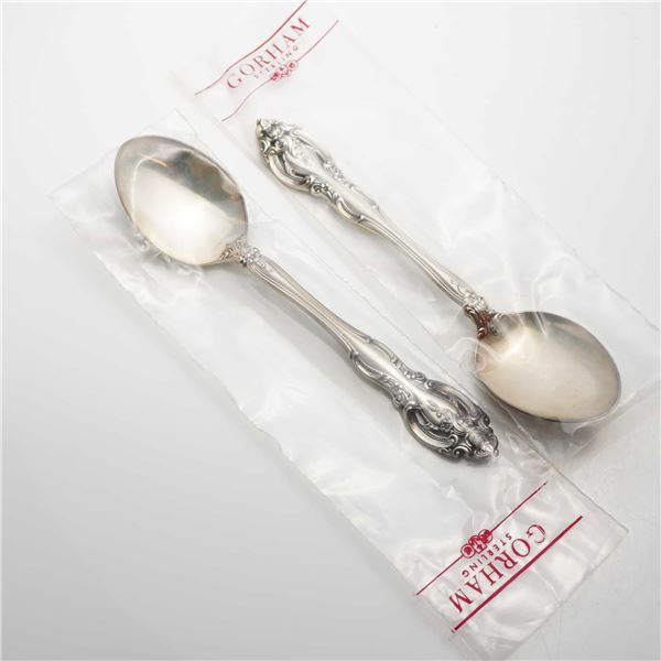 2pc Gorham Sterling Silver Spoons, La Scala
