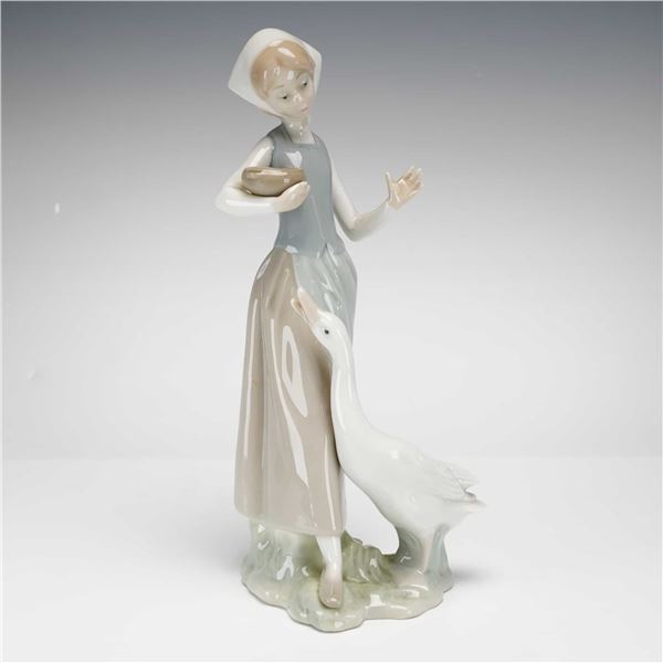 Lladro Porcelain Figurine, Girl with Duck 1001052
