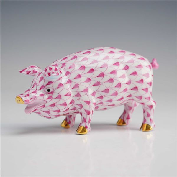 Herend Hungary, Little Pig Standing Figurine