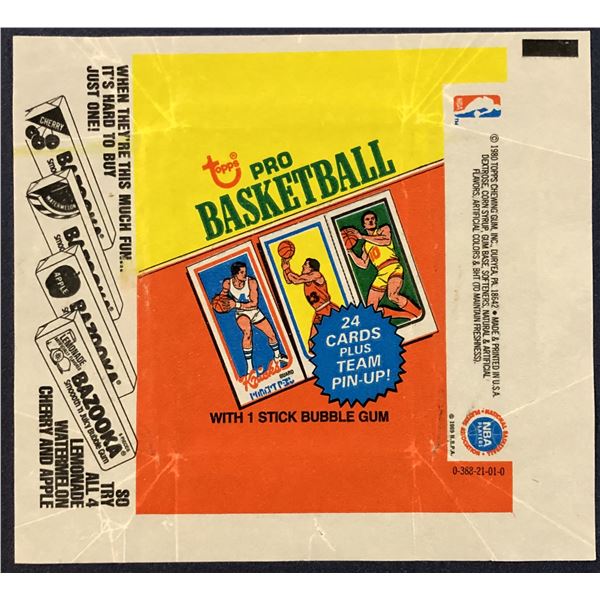 1980-81 TOPPS NBA BASKETBALL WRAPPER - LARRY BIRD ROOKIE YEAR