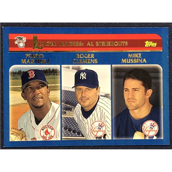 2003 TOPPS PEDRO MARTINEZ (HOF) / ROGER CLEMENS