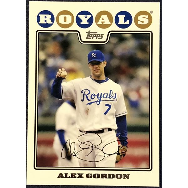2008 TOPPS ALEX GORDON ROOKIE CARD