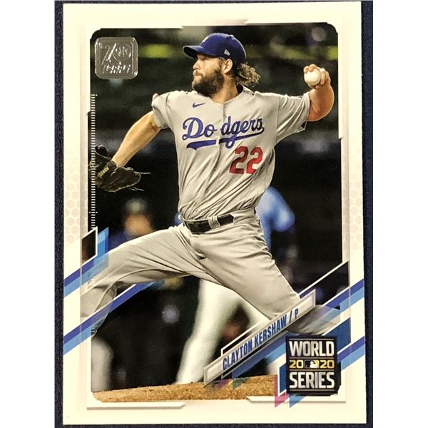 2021 TOPPS WORLD SERIES CLAYTON KERSHAW