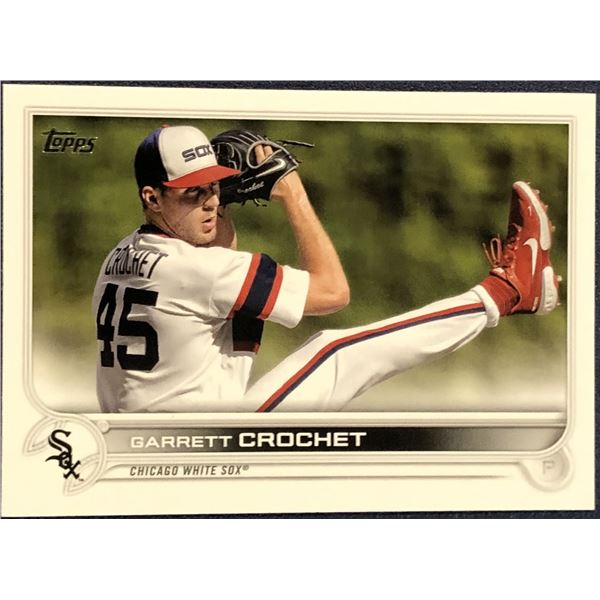2022 TOPPS GARRETT CROCHET ROOKIE CARD
