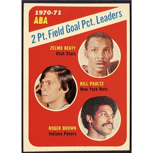 1971-72 TOPPS ABA ZELMO BEATY (HOF)