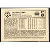 Image 2 : 1981 KELLOGGS 3-D BASEBALL CESAR CEDENO