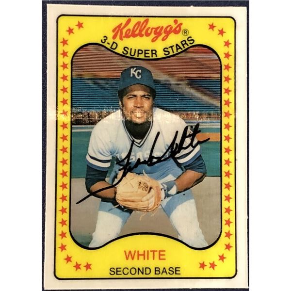 1981 KELLOGGS 3-D BASEBALL FRANK WHITE